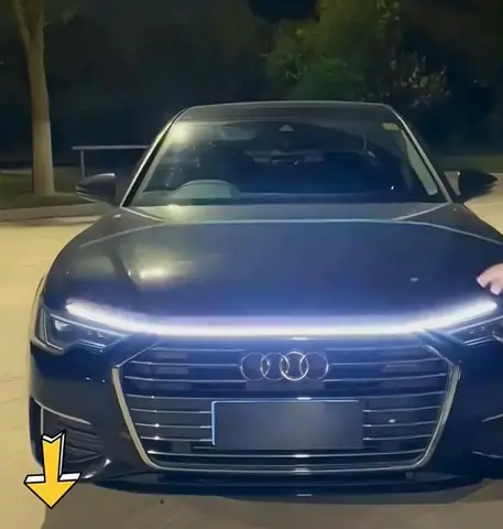 Dải Led Ánh Sáng Đèn Daylight 12v Phù Hợp Dán Capo Cốp Xe Hiệu Ứng Ánh Sáng Tích Hợp Khi Bật Điện