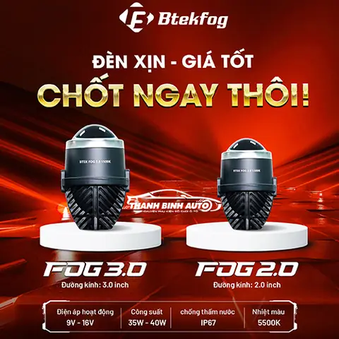 Tại Sao Bạn Nên Trang Bị Đèn Bi Gầm Btek Fog Cho Xe?