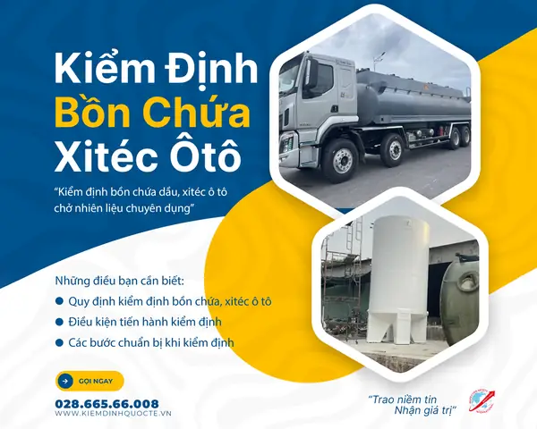 Kiểm Định Bồn Chứa, Xitéc Ô Tô