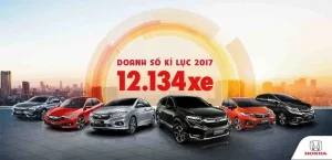 Honda Việt Nam Tạo Kỷ Lục Về Doanh Số Bán Ô Tô 2017