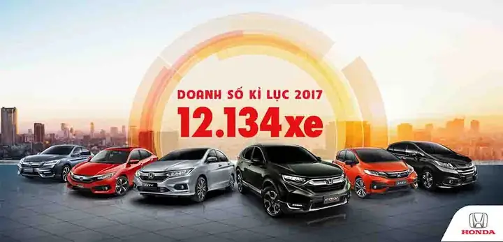 Honda Việt Nam Tạo Kỷ Lục Về Doanh Số Bán Ô Tô 2017