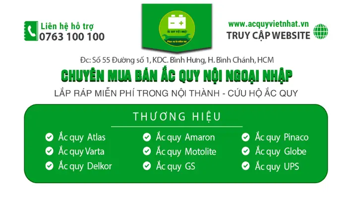 Ắc Quy Việt Nhật – Địa Chỉ Mua Bình Ắc Quy Gs Chính Hãng, Giá Tốt Tại Tp.hcm