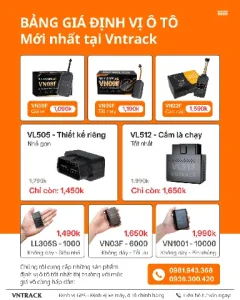 Bảng Báo Giá Định Vị Ô Tô Mới Nhất Tại Vntrack