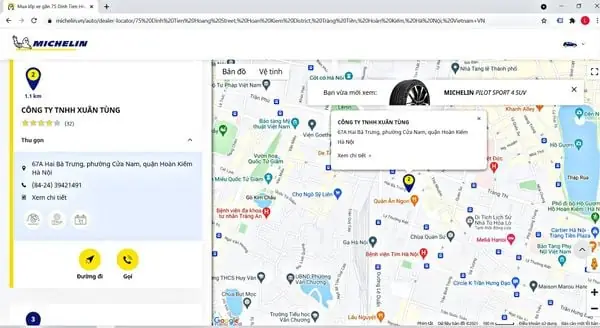Đại Lý Lốp Michelin Tại Hà Nội