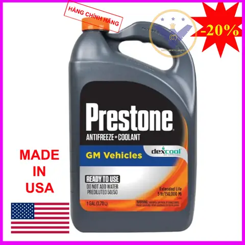 Nước Làm Mát Động Cơ Ô Tô Màu Đỏ Prestone Dex Cool Usa