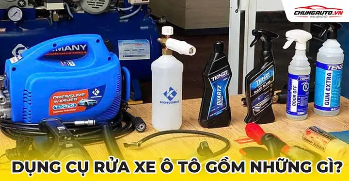 Bộ Dụng Cụ Rửa Xe Ô Tô
