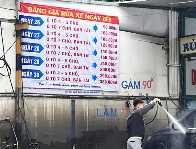 Rửa Xe Cận Tết Cần Lưu Ý Gì?