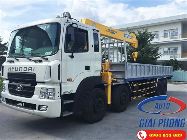 Xe Tải Hyundai Hd320 Nhập Khẩu Gắn Cẩu