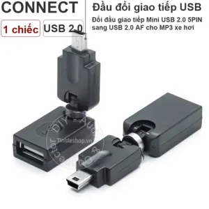 Mô Tả: Giắc Cắm Usb Nhạc Mp3 Trên Xe Hơi - Mini Usb Otg