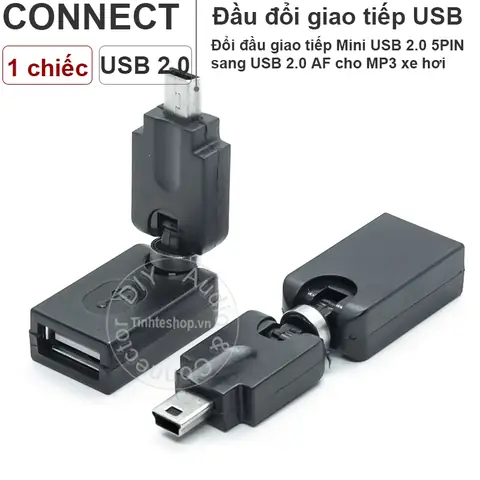 Mô Tả: Giắc Cắm Usb Nhạc Mp3 Trên Xe Hơi - Mini Usb Otg