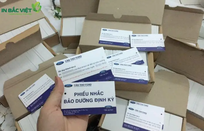Quy Trình Đặt In Phiếu Nhắc Bảo Dưỡng Tại In Bắc Việt
