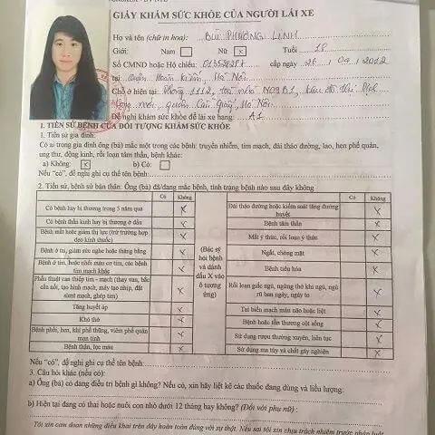 Mau Giay Kham Suc Khoe Lai Xe 2019 - Giấy Khám Sức Khỏe Lái Xe Ô Tô B2 2020 Không Hề Dễ Dàng