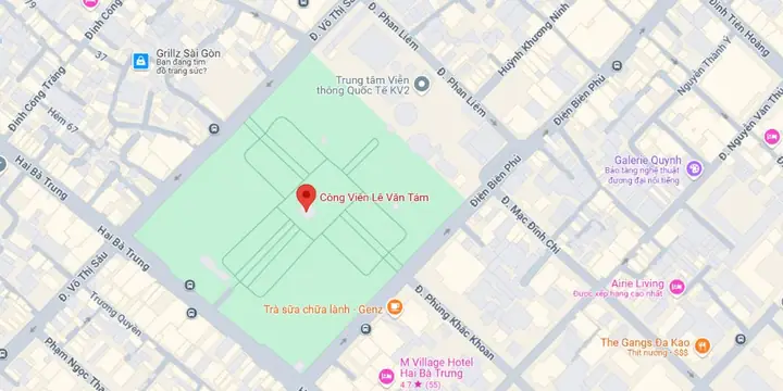 Địa Chỉ Công Viên Lê Văn Tám Sài Gòn