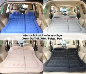 Nệm Xe Hơi, Giường Hơi Xe Ô Tô Vải Nhung