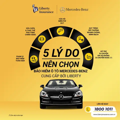 Chương Tr&igrave;nh Bảo Hiểm &ocirc; T&ocirc; Mercedes-benz Cung Cấp Bởi Bảo Hiểm Libertyvới C&aacute;c Quyền Lợi Hấp Dẫn, Dịch Vụ Chuy&ecirc;n Biệt.&nbsp;