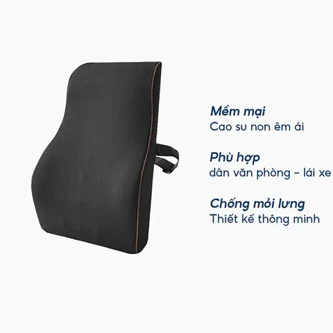 Thông Tin Chi Tiết Gối Tựa Lưng Văn Phòng Chất Liệu Cao Su Non Cao Cấp Ema