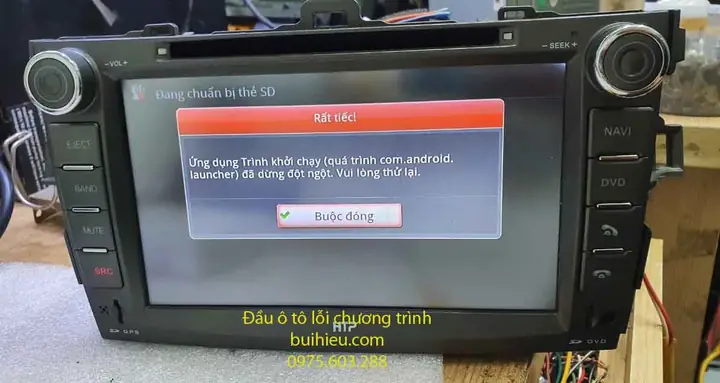 3. Màn Hình Ô Tô Báo Lỗi Ứng Dụng