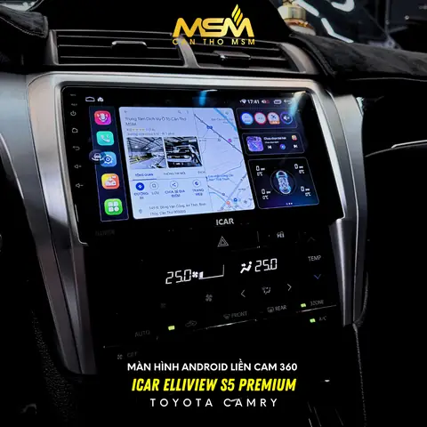 Nâng Cấp Màn Hình Android Liền Camera 360 Icar Elliview S5 Premium Cho Toyota Camry Tại Cần Thơ – Lái Xe Như Chuyên Gia