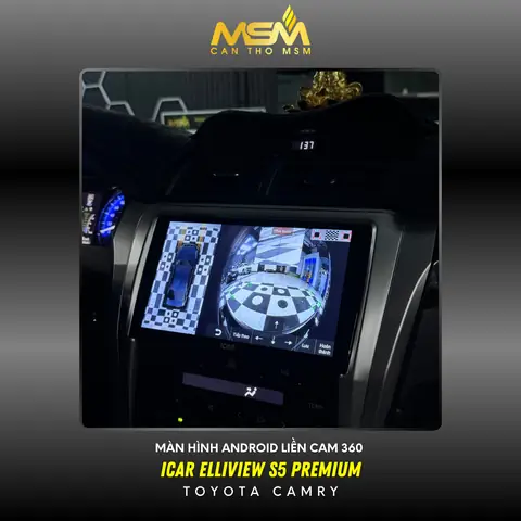 Nâng Cấp Màn Hình Android Liền Camera 360 Icar Elliview S5 Premium Cho Toyota Camry Tại Cần Thơ – Lái Xe Như Chuyên Gia