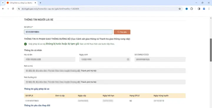 Hướng Dẫn Chi Tiết Đổi Giấy Phép Lái Xe Ô Tô Online Mới Nhất 2024- Ảnh 5.