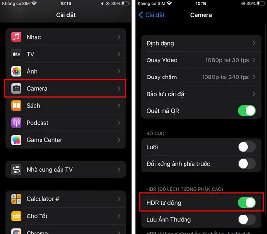 2. Sử Dụng Chế Độ Hdr Tự Động