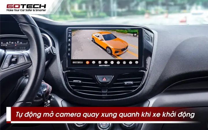 Camera 360 Độ Gotech Gp6 Tự Động Mở Và Ghi Hình Toành Cảnh Xung Quanh Khi Xe Khởi Động.