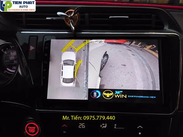 Lắp Đặt Camera 360 Độ Owin 2d Cho Honda City 2014-2019
