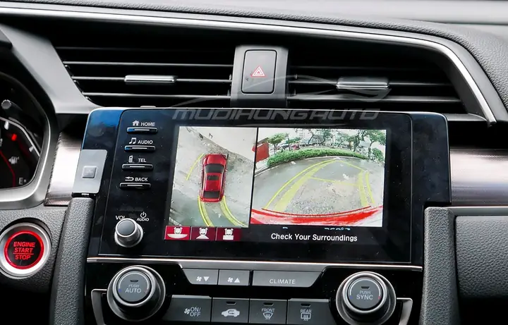 Hình Ảnh Lắp Đặt Camera 360 Độ Ô Tô Cho Xe Honda Civic