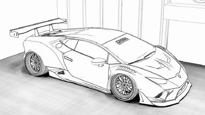 Vì Sao Tranh Tô Màu Ô Tô Lamborghini Được Các Bé Yêu Thích?