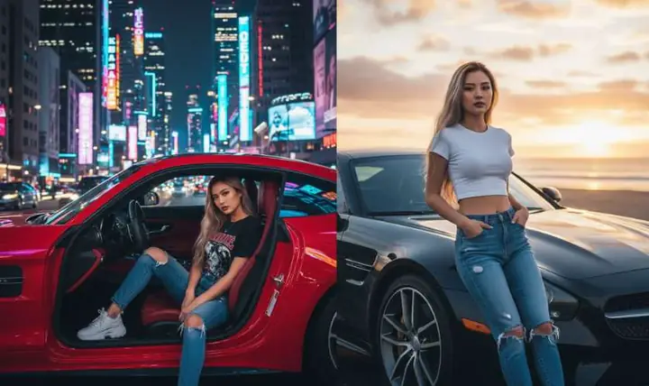 Câu Lệnh Ghép Ảnh Xe Hơi Trên Gemini Cho Nữ