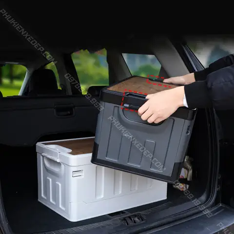 Chức Năng Của Thùng Đựng Đồ Cốp Xe Ô Tô Gấp Gọn Nắp Gỗ 37l