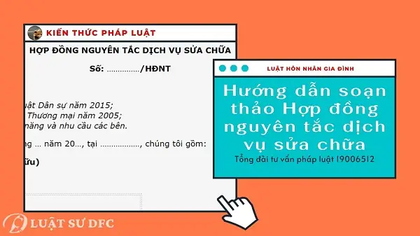Hợp Đồng Nguyên Tắc Dịch Vụ Sửa Chữa