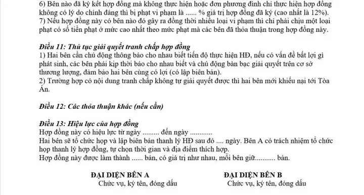 Quy Định Về Hợp Đồng Sửa Chữa Xe Ô Tô Theo Nghị Định