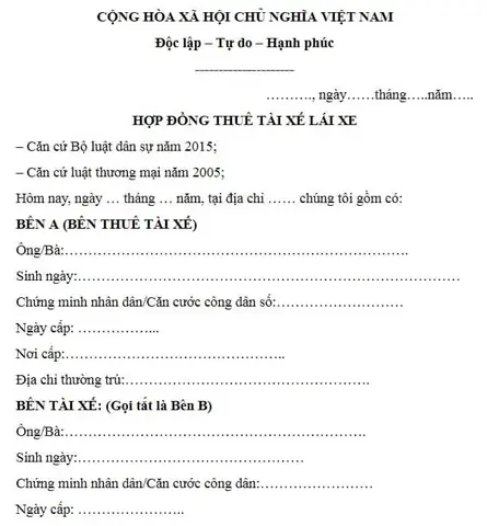 Hợp Đồng Thuê Tài Chính Xe Ô Tô: Mọi Điều Bạn Cần Biết