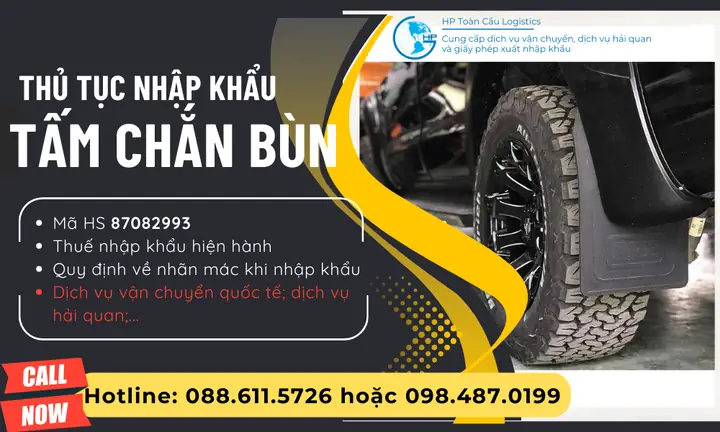 Thủ Tục Nhập Khẩu Tấm Chắn Bùn 2025