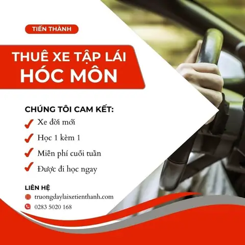 Thuê Xe Tập Lái Củ Chi - Đào Tạo Lái Xe Tiến Thành