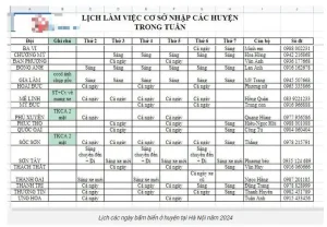 Phòng Csgt Cấp Huyện Thực Hiện Việc Đăng Ký Xe Ô Tô Cho Người Dân Sẽ Làm Việc Từ Thứ Hai => Đến Hết Sáng Thứ Bảy (nghỉ Chiều Thứ 7, Chủ Nhật Và Các Ngày Lễ, Tết). Thời Gian Làm Việc Của Các Cơ Sở Đăng Ký Ô Tô Tại Các Huyện Hà Nội Cụ Thể Như Sau: