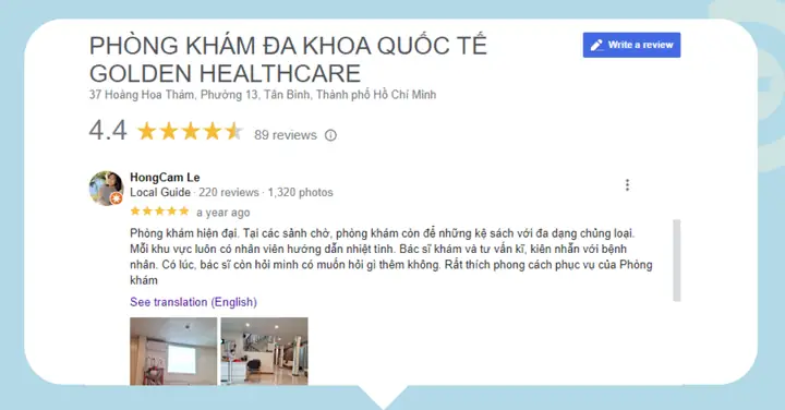 1. Phòng Khám Golden Healthcare