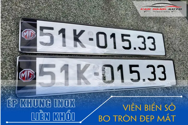 1 - Dịch Vụ Ép Biển Số Xe Ô Tô Liền Khối Mẫu Mới Tphcm