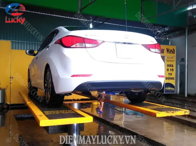 Kích Thước Cầu Nâng 1 Trụ Rửa Xe Ô Tô