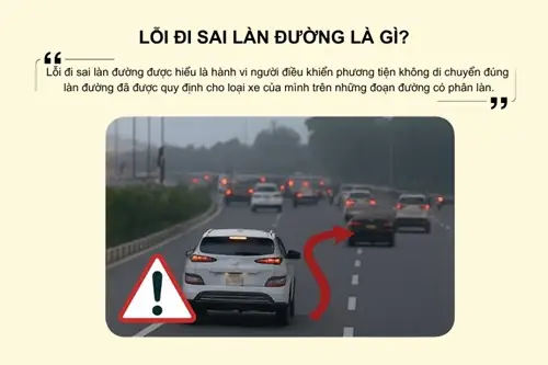 Lỗi Đi Sai Làn Đường Là Gì?