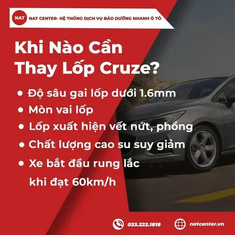 Dấu Hiệu Báo Động Cho Biết Khi Nào Cần Thay Lốp Cruze