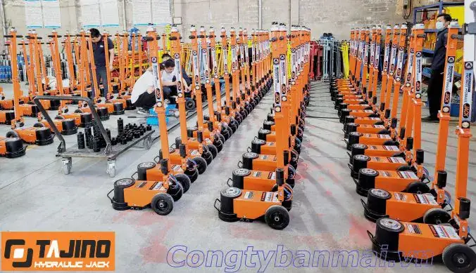 Hình Ảnh Kích Đội Hơi 2 Tầng 40/80 Tấn Tj-4080 Hình Ảnh Kích Đội Hơi 2 Tầng 40/80 Tấn Tj-4080