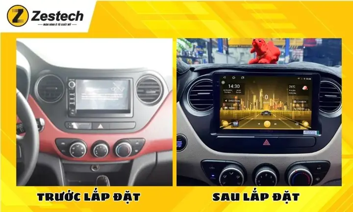 Hạn Chế Của Màn Hình Zin Trên Xe Hyundai I10 2014-2017