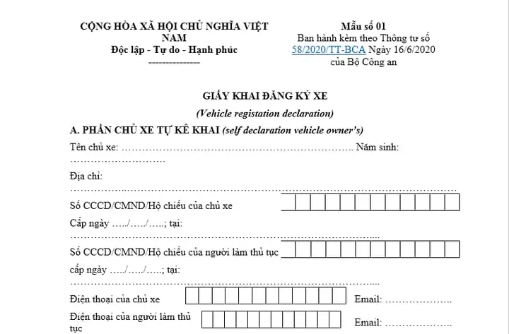 Mẫu Công Chứng Đăng Ký Xe Ô Tô: Hướng Dẫn Chuẩn 2025