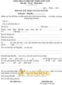 Mẫu Đơn Xin Xác Nhận Xe Ô Tô Không Tham Gia Giao Thông: Hướng Dẫn Chi Tiết