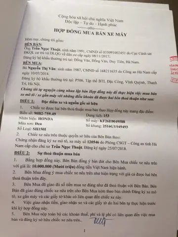 Mẫu Hợp Đồng Dịch Vụ Đăng Ký Xe Ô Tô Chi Tiết - Image 1