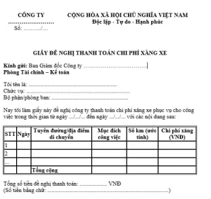 Mẫu Thanh Toán Chi Phí Xe Ô Tô: Hướng Dẫn Quản Lý Tài Chính Xe Hiệu Quả