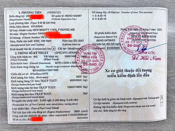 Mẫu Tờ Khai Đăng Kiểm Xe Ô Tô Lần Đầu: Cấu Trúc Và Nội Dung Cần Điền