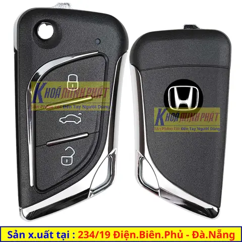 Chìa Khoá Xe Ô Tô Honda Mẫu V17 Civic, Crv, Accord, City, Brio, Hrv